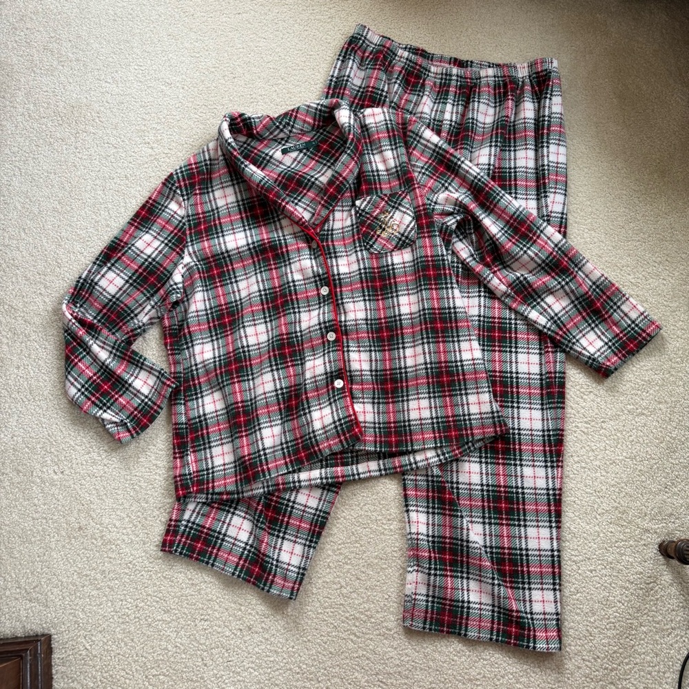 Ralph Lauren fleece pajama set